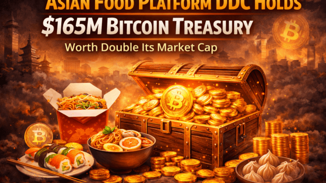 Asian Food Platform DDC Holds $165M Bitcoin Treasury Worth Double Its Market Cap