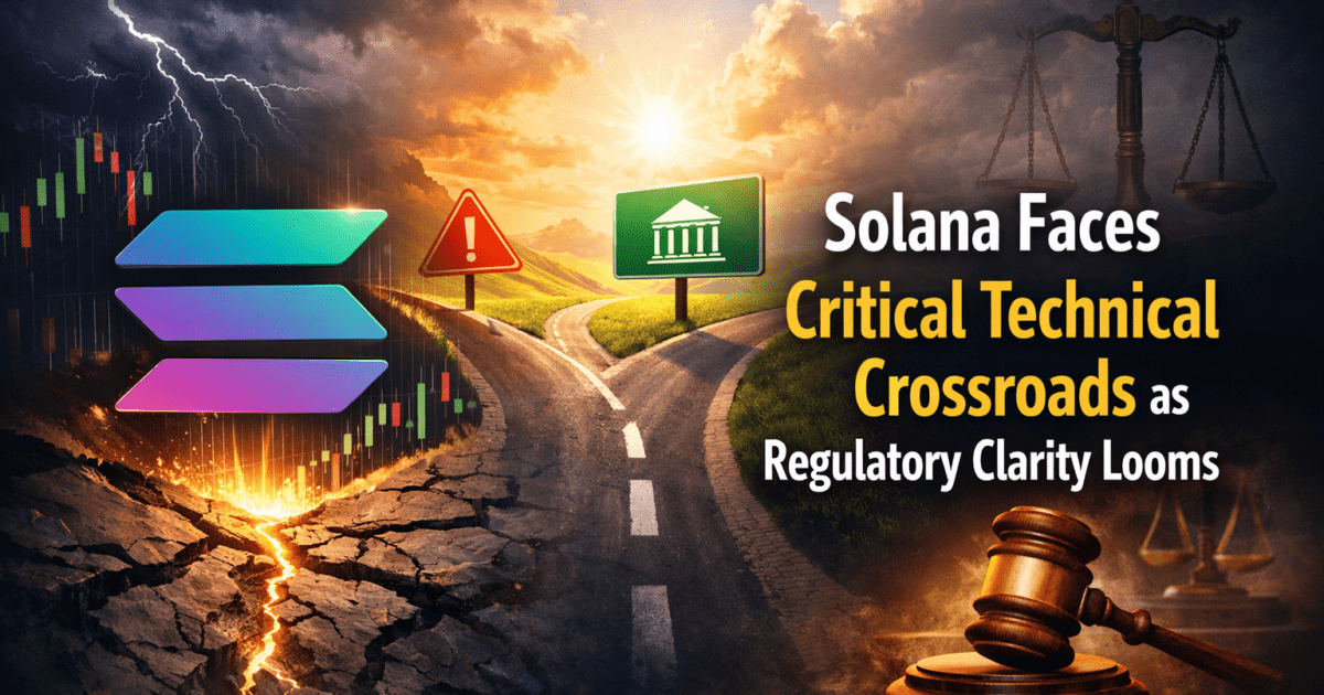 Solana Faces Critical Technical Crossroads as Regulatory Clarity Looms