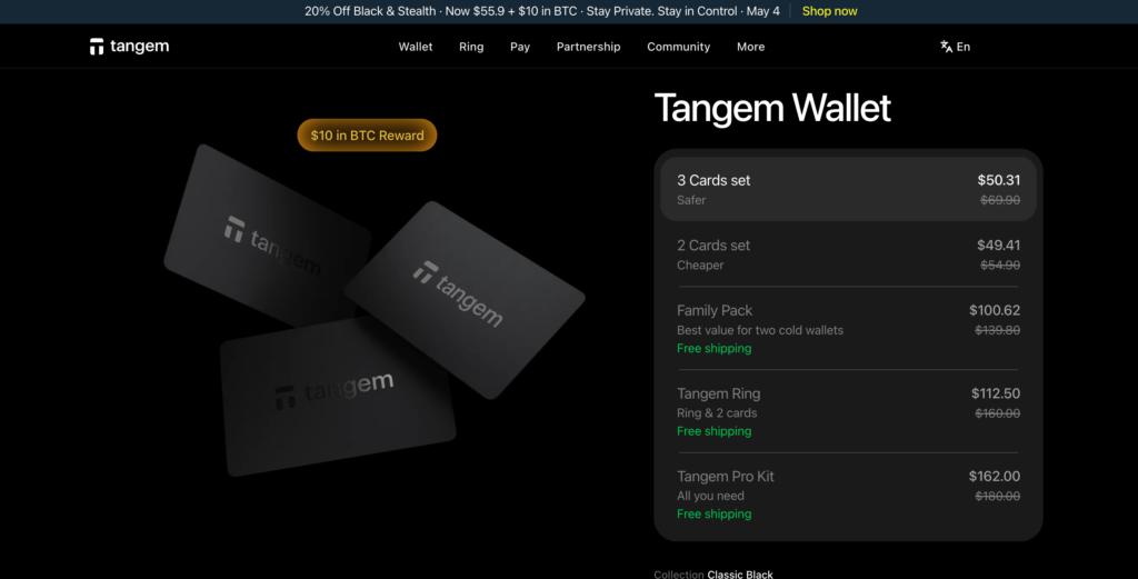 tangem wallet cold wallet price buy