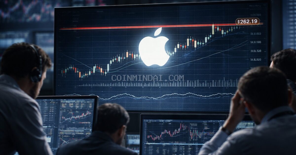 Apple Climbs Toward $262.19 Resistance as Momentum Begins to Slow