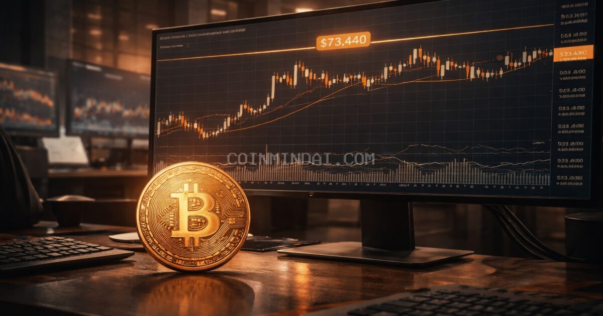 Bitcoin Stalls Below $73,440 Resistance as Momentum Starts to Fade