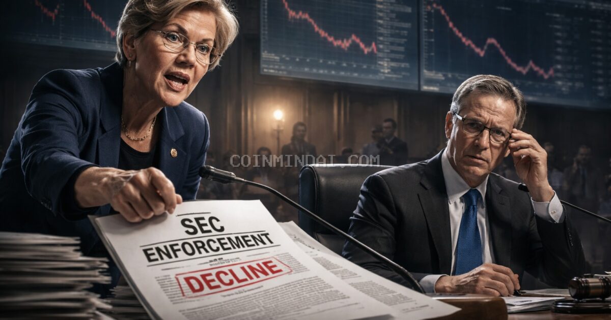 Senator Warren Accuses SEC Chair Atkins of Misleading Congress on Enforcement Decline