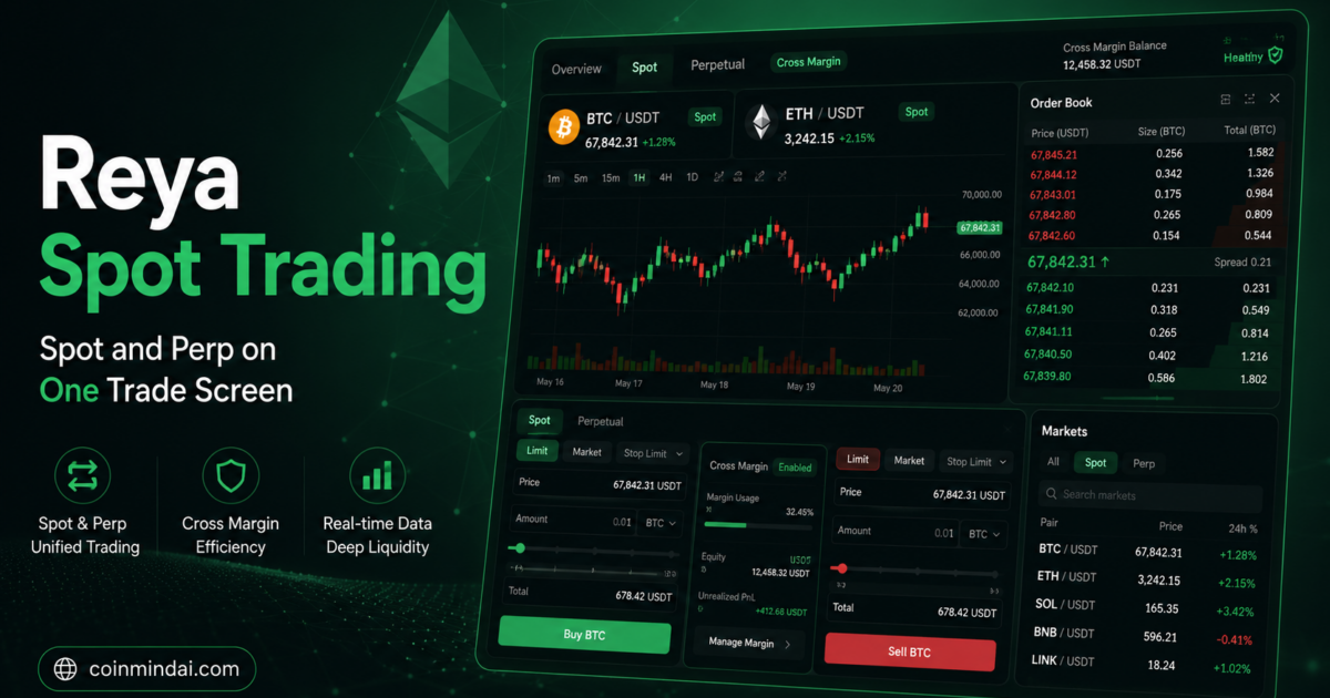 Reya Spot Trading: BTC, ETH and Perp Trading Now Meet on One Trade Scree