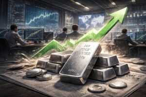 Silver Jumps Past 75 Dollars as Softer Dollar and Fed Rate Cut Bets Fuel Rally