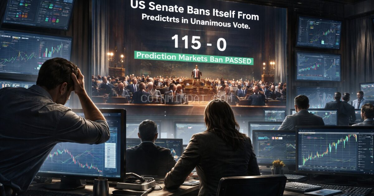 US Senate Bans Itself From Prediction Markets in Unanimous Vote