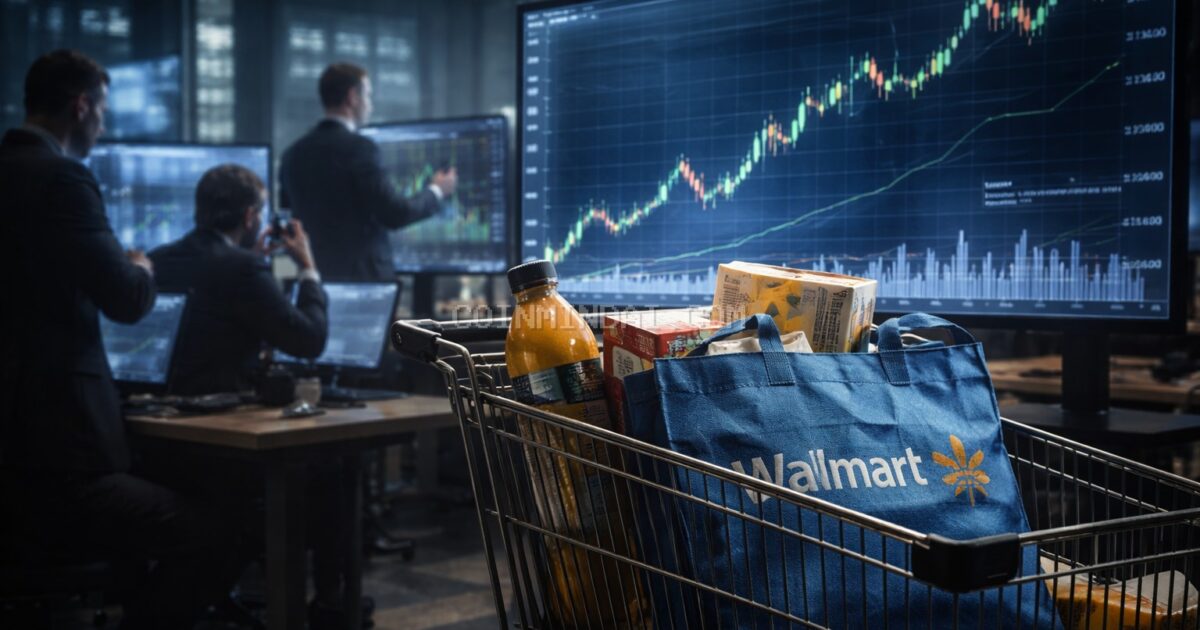 Walmart Edges Higher as Defensive Rotation Lifts Consumer Staples