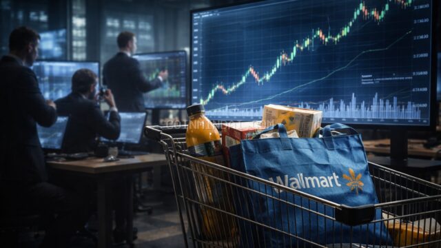Walmart Edges Higher as Defensive Rotation Lifts Consumer Staples