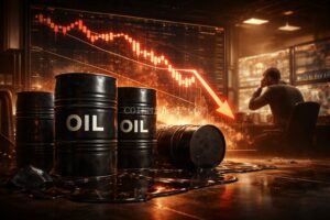 WTI Crude Drops 4% as Dollar Pressure Hits Energy Positioning
