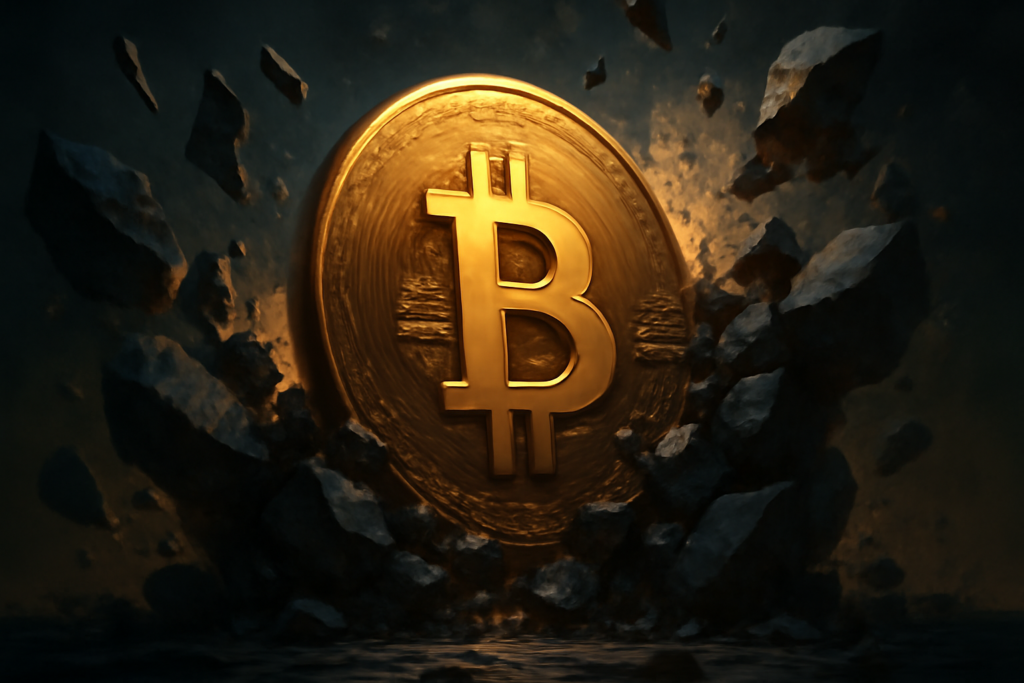 Bitcoin breakout digital art