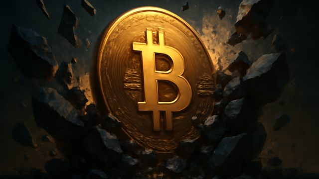 Bitcoin breakout digital art