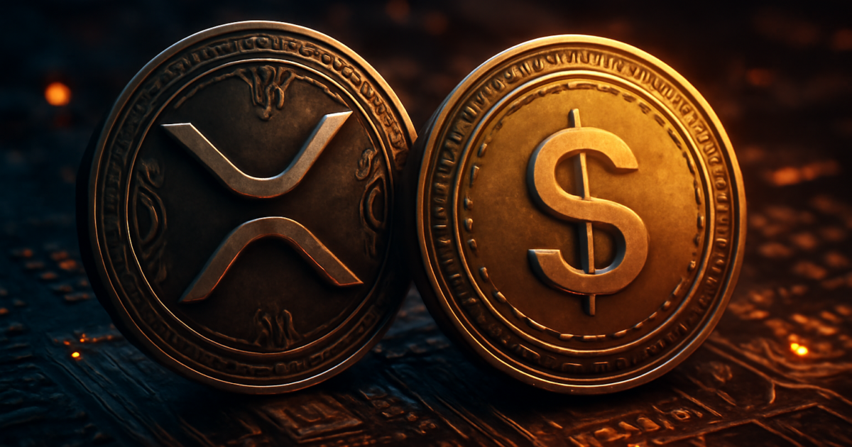 XRP Ledger and RLUSD symbolic depiction